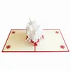 Biglietti d'auguri 3D Natale Fiocco di neve Compleanno Ringraziamento Regalo di Capodanno per bambini Biglietto pop-up con decorazione natalizia