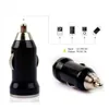 Adaptateur de chargeur de voiture USB coloré Mini Bullet pour Ipod Iphone 5 5g 4G 3GS 3G 2G téléphone portable Mp3 Mp4 Mp5 10 couleurs