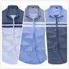Browon New Arrival Mens 셔츠 패션 짧은 소매 남자 셔츠 정기적 인 맞는 스트라이프 디자인 셔츠 캐미사 Masculina