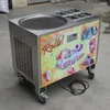 Equipo de procesamiento de alimentos de shiing a puerta gratis de 50 cm Máquina de helado frito con 6 cubos