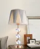 Modern luxry k9 bordslampa polygon pile upp kristall sängbord ljus lamparas de mesa boklampor deco luminaria hem belysning myy