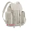 Nowy Top Designer Plecak M53286 Pojedynczy Transparent White Leather Book Backpack Single Jean Torebka Sport Plecak Rock Climbing Beach Torba