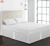 Hotell Luxury Bed Kjol / Damm Ruffle Snygg Modern Bed Kjol 14 tum Skräddarsydd Drop Resistant Linens Queen och King Size Home SoTding Supplies