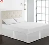 Hotell Luxury Bed Kjol / Damm Ruffle Snygg Modern Bed Kjol 14 tum Skräddarsydd Drop Resistant Linens Queen och King Size Home SoTding Supplies