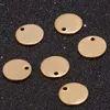 304 roestvrij staal rose gouden munt schijf charme ronde stempelen blanco tags metalen sieraden maken levering 8mm / 10mm