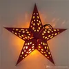 Paralume pentagramma 3D lanterna stella di carta natalizia per decorazioni natalizie per la casa di compleanno di Holloween, decorazioni colorate