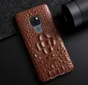 Mate 20 Fall Hårdlock för Huawei Mate 20 x Coque Luxury Crocodile Head Leather Mate20 x Skydd Telefonväskor