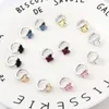 Petites boucles d'oreilles créoles à la mode pour filles, faites avec du cristal autrichien, style coréen, design papillon, cadeau de noël 9022326