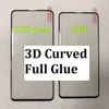 Fullhäftande lim fullt täckt tempererat glas 3D-krökt för Samsung Galaxy S10 S10 Plus S10e i detaljhandeln 500pcs / parti