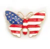 Fjäril droppe brosch djur flagga brosch europa och amerikanska populära smycken kläder brosch wy1288