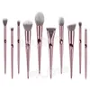 Premium Wet and Wild Makeup Brushes 10pcs/set Cosmetics brush face Foundation Blush Powder brush Concealers Eye Shadows Brushes Beauty tools