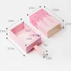 400 pz forma di gelato rosa caramella disegno scatole di carta carino regalo scatole di imballaggio decorazione della festa di compleanno di nozze