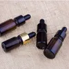 765Pcs Lot Thick Amber Glass Bottles 5ml 10ml Eye Dropper Vial for Essential Oils and Aromatherapy