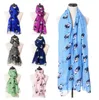 Chinese panda soft voile scarf shawl wrap180*90CM 10pcs mixed color #4013