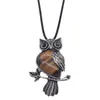 Dames Owl Helende hang ketting Men039S Spirituele energie Gemstone ketting 19quot 12pcs6153228