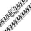Gol en argent de haute qualité 316L en acier inoxydable Courb Cuban Link Chain Men Collier Bracelet 81012141618mm de large 740quot8075512
