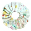 2 layers Baby Newborn INS print Bibs Infant Scarf Toddlers cartoon Cotton Bandana Burp Cloths 25*25cm 30*30cm C6895