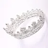 Mode Kristalle Hochzeit Krone Silber Gold Strass Prinzessin Königin Braut Tiara Krone Haarschmuck Günstige Hohe Qualität Kopfpi1981779