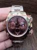 Excelentes relojes de pulsera Cosmograph 116505-0004 116505 40mm 18k Rose Gold Digital Sin cronógrafo Automático mecánico Reloj para hombre Relojes