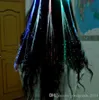 Accessoires pour cheveux LED LED fille ampoule de cheveux fibre optique allume cheveux Barrette tresse ensembles de bijoux avec emballage de détail a816