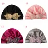 13 couleurs paillettes noeud en nylon chapeau hiver chaud sertissage nouveau-né garçons filles casquettes chapeaux de laine accessoires de tir