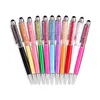 Stylus Pen Zowel Stylus En Normale Balpen Schrijven Pen 2 in 1 Diamond Crystal Capacitieve Stylus Touch Balpen voor iPhone iPad PC