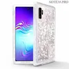 För Samsung S20 Ultra Not10 Mil-Grade Protection Plus Drop Protection Dammsäker Plugg Quicksand Robot Glitter Phone Case Cover