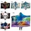 Hooded Blanket Mandala Dreamcatcher Sherpa Fleece Blankets Kids Throw Blanket Winter Bedding Supplies Christmas Gift 12 Designs 30pcs YW1677