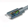 2020 Metallhus Flätad Micro USB-kabel 2A Slitbar höghastighets laddning USB Typ C Kabel med 10000 Bend LifeSpan för Android Smart Phone