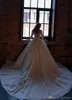Dubai Aranic Sparkly Princess A-Linie Brautkleider Kurzarm Schulterfrei Plus Size Hochzeitskleid Brautkleider Vestidos De Novia