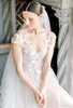 Country Romantic Bohemian A Line Wedding Dresses Butterfly Tulle Appliques Plus Size Wedding Dress Bridal Gowns Vestido De Noiva robe de