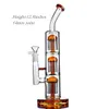 Hookahs 12,9 cala wysokie bong ramię perc palenie