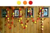 Flower 4 meter heart dots paper Flag Party bell garland Decoration Banner Bunting for birthday wedding event 5cm diamter DHL