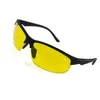 Men's Night vision Driving Sunglasses ladies or Men Yellow lenses peripheral glasses dark driving goggles anti-glare send box free shipping