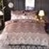 Set di biancheria da letto 35 set di colori solido in pizzo 3 pezzi di copertura del piumino cuscinetti da letto tela da letto LINEN1