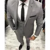 mens grey 3 piece suit