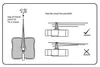 Mécanisme d'horloge à faire soi-même noir, Kit de mouvement d'horloge à Quartz, réparation de mécanisme de broche avec ensembles manuels, mouvement de point de croix, horloge 2414966