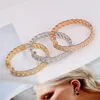 Bride Talk Charming Attractive Hoop Earring For Night Bar Party Women Circle Earrings Full Zircon Crystal Fashion Jewelry