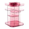 Removable Cosmetics Storage Box Large Desktop 360-degree Rotating Profession Makeup Organizer Acrylic Jewelry Container 2 colors254C