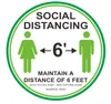 PVC Vattentät Golv Klistermärke Markering Tape Håll ditt avstånd 6ft Sign Floor Social Distance Sticker EEA1776