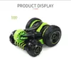 One-button deformation flip cool lights 360-degree rotation double-sided stunt car trade