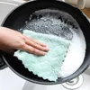 Wholesale Reusable Microfiber Cleaning Cloth Super Absorbent Dish Towel Home Kitchen Oil and Dust Clean Wipe Rag Kitchen Supplies