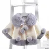 New Baby Girls Jackets Winter Girls Faux Fur Coat 6 Colors Cute Snow Wear Infant Kids Overcoat Children Warm Outerwear