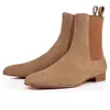 Hot Sale-or Men Ankle Boots Design Comfortable Genuine Leather Perfect Party Dress Wedding Walking EU38-47