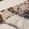 Mens bikini underkläder Briefs byxor Låg midja Sexig andningsbar Animal Print Fashion Underpants Mens Sexiga Bekväma Briefs Gay Kläder