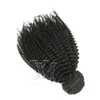 vmae Indian Afro Curly Weft 100g 자연색 10 ~ 26 인치 처리되지 않은 처녀 remy hummy hummer weave hundles extensions 소프트