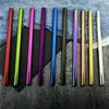 Fashion Drinking Straw 5pcs/set Reusable Stainless Steel Eco-Friendly Straight/ Bend Metal Straw with Cleaner Brush bag Bar Accessories 4949