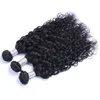 Brazilian Human Hair Weave 3/4 Bundles Water Wave 100g/pc Natural Color Non Remy Extensions