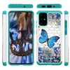 Strass Glitter Silikon Kunststoff 2 in1 für S11 Fall Rüstung Abdeckung stoßfest robuste Kickstand Telefon Fall für S9 S9 Plus Note 10 NEU