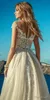 Abiti da sposa da spiaggia con champagne da fiaba Destinazione con spalle scoperte Pizzo Boho Abito da sposa bohémien economico 2019 Robes de mari￩e boh￨me